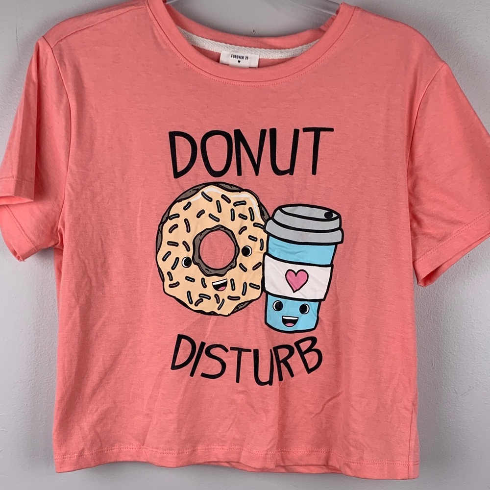 Forever 21 Pink Donut Disturb Tee size medium